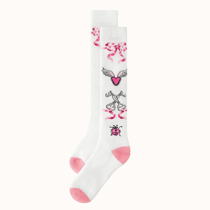 Cath Kidston Pretty Heart Print Socks Moonpig